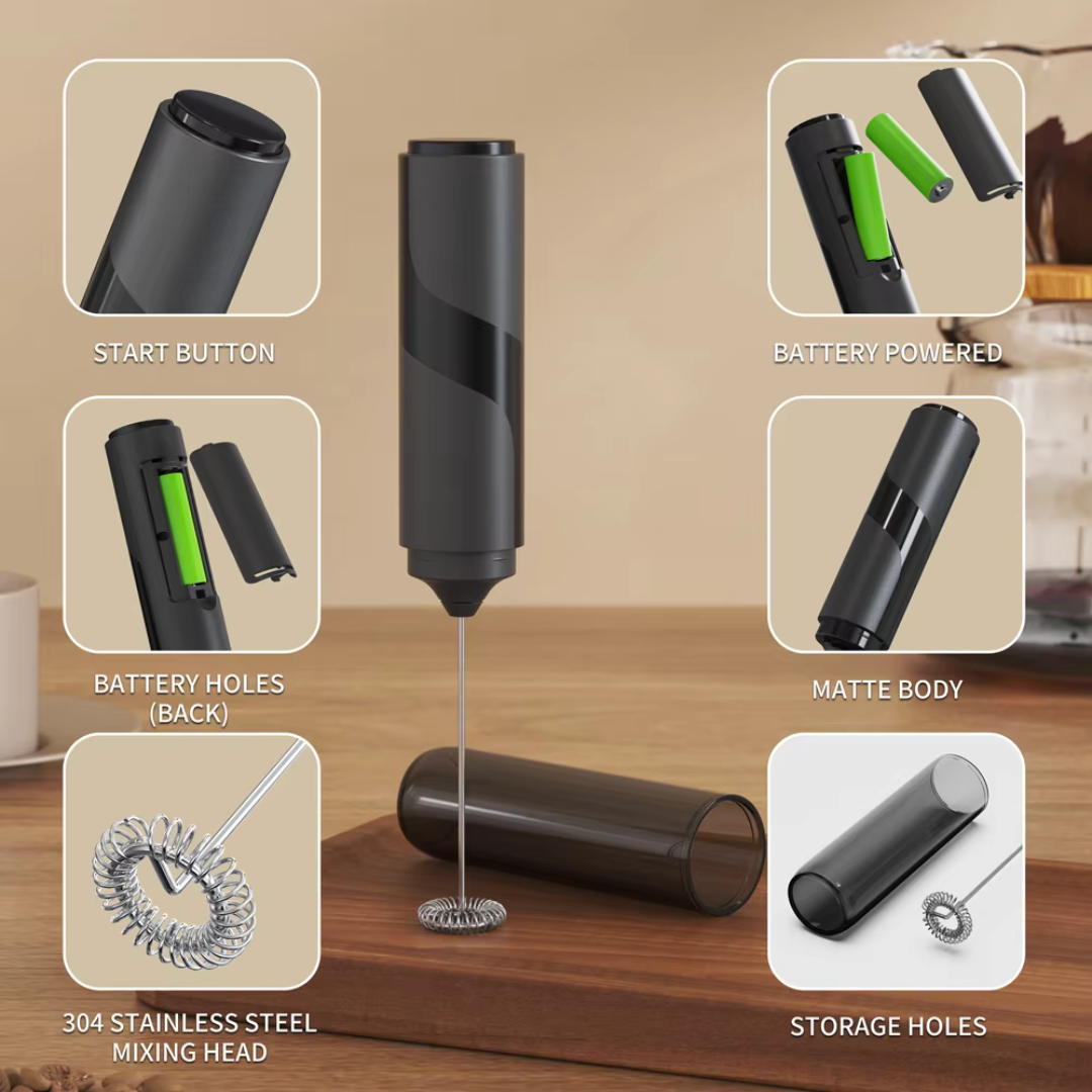 Campresso™ Portable Latte Cappuccino Milk Frothing Wand